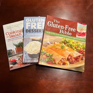 Lot of 3 cookbooks- gluten free